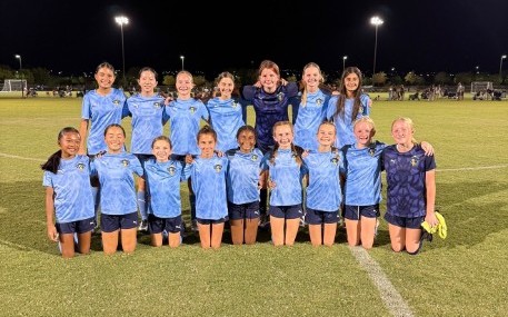 GU13 Academy girls team